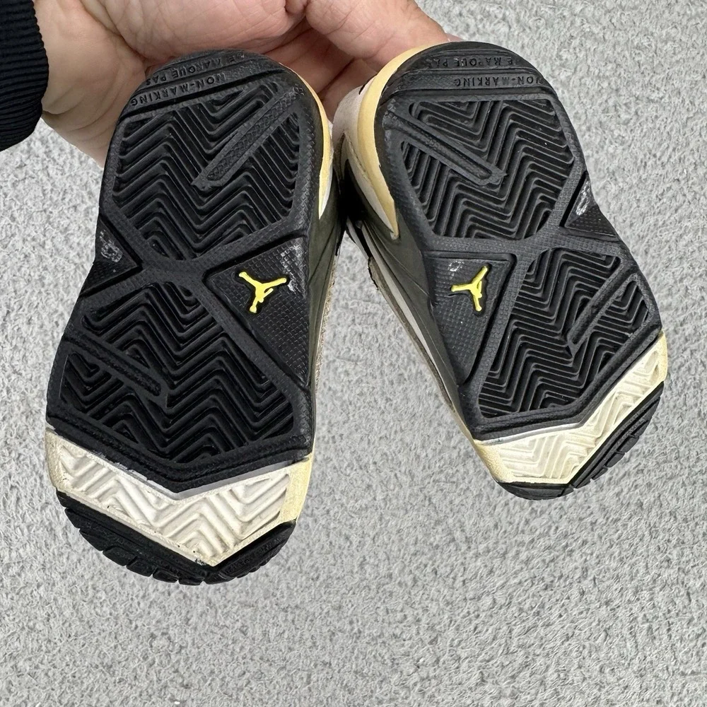 Vintage 1999 Jordan 15 Children's Shoes Size 2.5c Baby Black White Rare‎ Y2k